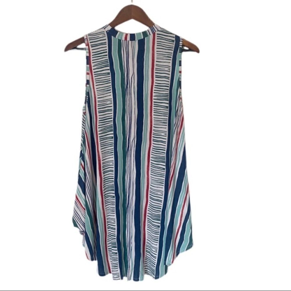 Lane Bryant Women’s Swing Collection Stripe Sleeveless Top NWT - Picture 3 of 6